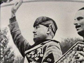 Benito Mussolini i&nbsp;Oswald Mosley, 1936 rok.