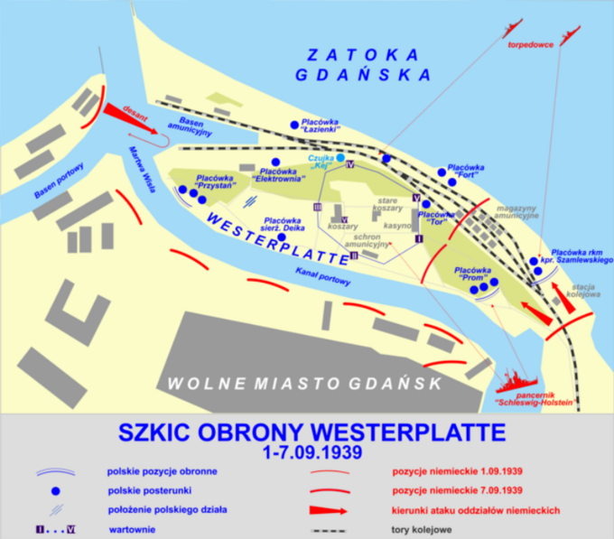 Obrona Westerplatte – szkic