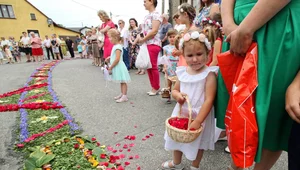 Miniatura: Tłumy wiernych na procesjach Bożego Ciała