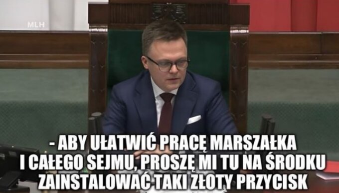 Memy po objęciu przez Szymona Hołownię funkcji marszałka Sejmu