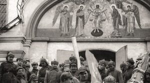 Miniatura: Bolszewicy na wojnie z Bogiem