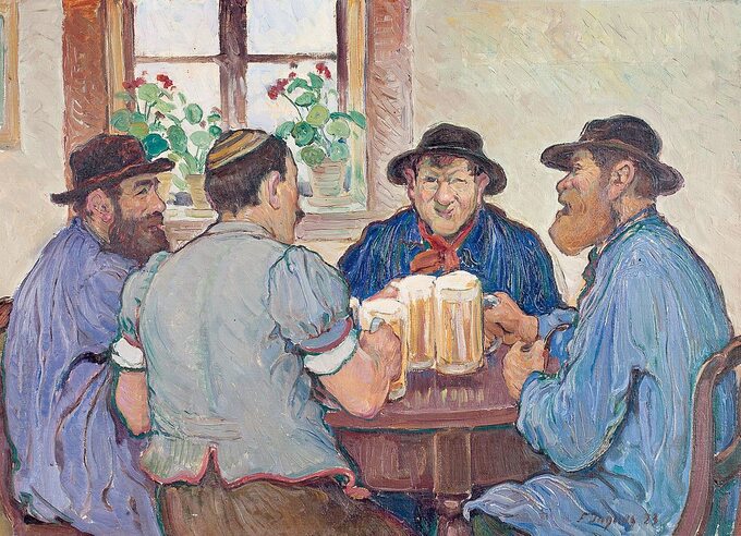 François Louis Jaques, "Fryburscy chłopi w barze"
