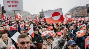 Miniatura: W Danii i na Grenlandii protesty przeciwko...