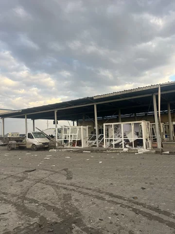 Ukraińsko-rumuńskie przejście graniczne Orliwka zniszczone w wyniku rosyjskiego ataku Ukraińsko-rumuńskie przejście graniczne Orliwka zniszczone w wyniku rosyjskiego ataku, listopad 2025 r.