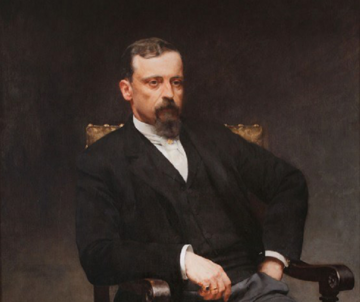 Henryk Sienkiewicz na&nbsp;obrazie Kazimierza Pochwalskiego, 1890&nbsp;r.