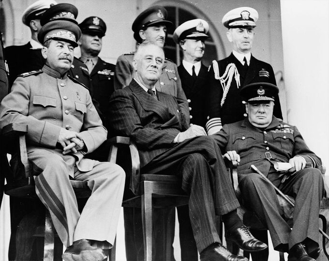 Konferencja w Teheranie: Stalin, Roosevelt i Churchill
