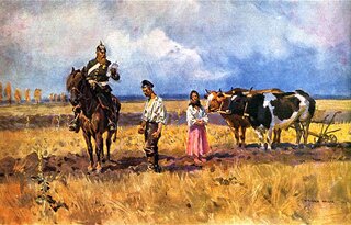 "Rugi pruskie", obraz Wojciecha Kossaka z&nbsp;1909 roku
