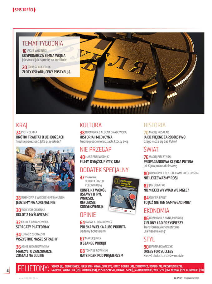 Spis treści. Zach&oacute;d kontra Putin