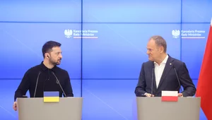 Miniatura: Tusk spotkał się z Zełenskim. Mówił o...