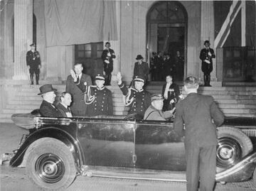 Przybycie na&nbsp;konferencję w&nbsp;Monachium. 29 września 1938