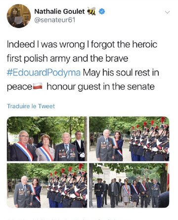 W&nbsp;odpowiedzi na&nbsp;krytykę, francuska senator Nathalie Goulet opublikowała wpis w&nbsp;kt&oacute;rym przeprasza Polak&oacute;w.