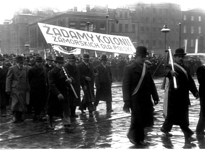 Pochód Ligi Morskiej i Kolonialnej w Katowicach