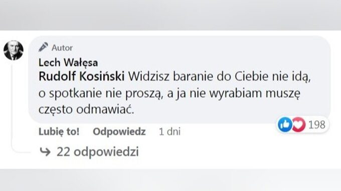 Wpis Lecha Wałęsy