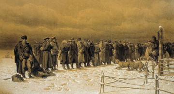 Artur Grottger, "Poch&oacute;d na&nbsp;Sybir"