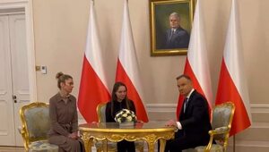 Miniatura: Prezydent spotkał się z żonami Kamińskiego...