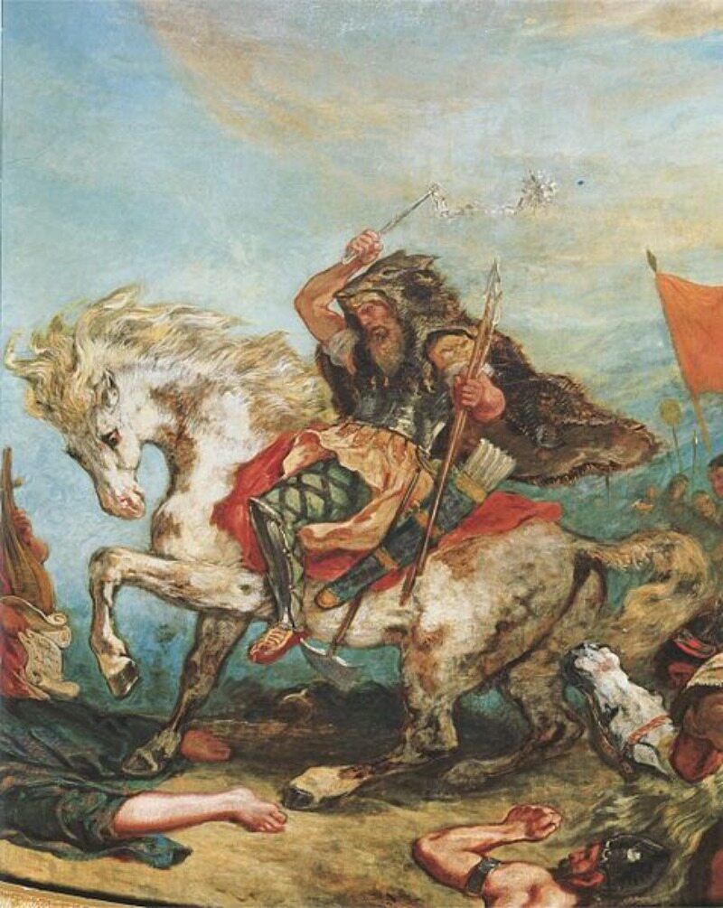 Bitwa na Polach Katalaunijskich (451 rok) to starcie pomiędzy Cesarstwem Rzymskim a Hunami, którymi dowodził: