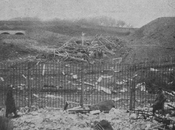 Widok Cytadeli Warszawskiej po&nbsp;wybuchu, X 1923&nbsp;r.