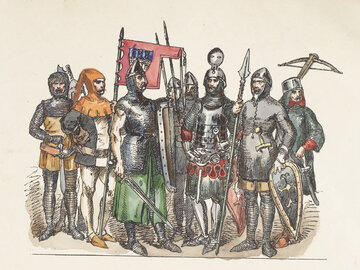 Jan Matejko, Ubiory w&nbsp;Polsce: Rycerstwo 1228-1333