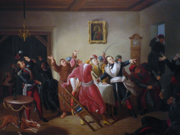 Pułaski w&nbsp;Barze. Obraz Kornelego Szlegla (1819&ndash;1870)