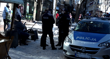 Interweniująca policja w&nbsp;Zakopanem