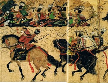 Samurajowie na&nbsp;XIII-wiecznym rysunku