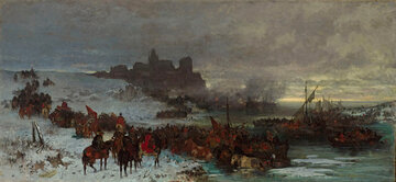 "Czarniecki pod&nbsp;Koldyngą", obraz J&oacute;zefa Brandta z&nbsp;1870&nbsp;r.
