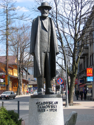 Władysław Zamoyski, pomnik w&nbsp;Zakopanem