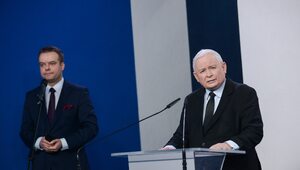Miniatura: Spięcie na konferencji Kaczyńskiego. "Nie...
