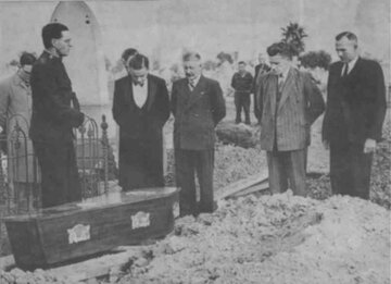 Pogrzeb Człowieka z&nbsp;Somerton, 14 czerwca 1949&nbsp;r.