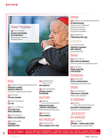 Spis treści "Do&nbsp;Rzeczy" nr 29