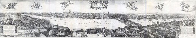 Panorama Londynu autorstwa Wenceslausa Hollara z 1647 roku