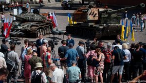 Zniszczone rosyjskie czołgi w Warszawie. Spektakularna wystawa otwarta