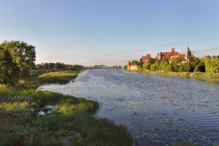 Malbork i rzeka Nogat