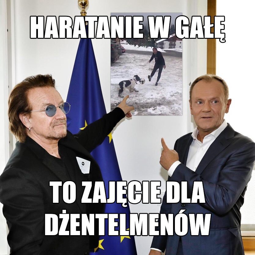 Memy ze spotkania Bono-Tusk 