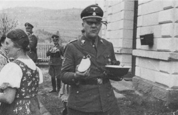 Wrzesień 1940&nbsp;r. Erich von dem Bach dokonuje inspekcji Aktion Saybusch