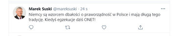 Wpis zniknął z&nbsp;konta posła Marka Suskiego.