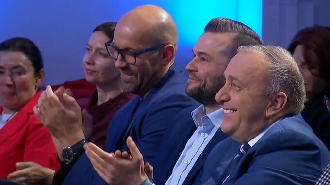 Grzegorz Schetyna podczas debaty PO