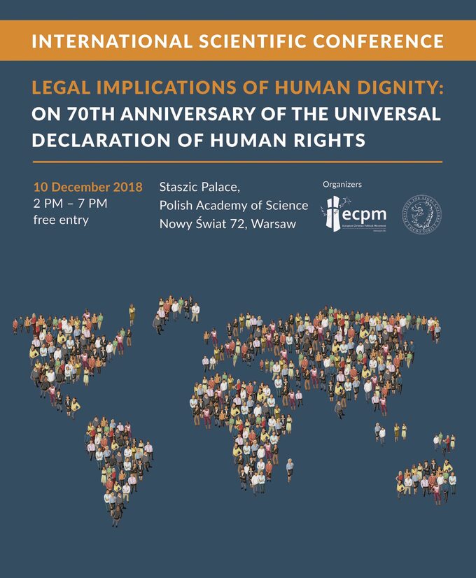 Konferencja „Prawne implikacje godności człowieka: w 70. rocznicę uchwalenia Powszechnej Deklaracji Praw Człowieka”