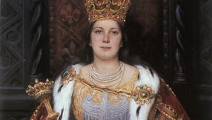 Miniatura: Pierwsza kobieta - król. Koronacja Jadwigi...