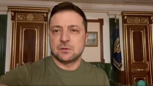 Zełenski odpowiada na rosyjską propagandę. "Nikt nigdzie nie uciekł"
