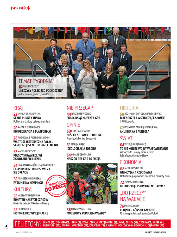 Spis treści "Do&nbsp;Rzeczy" nr 30