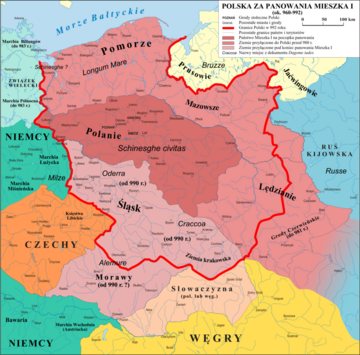 Polska za&nbsp;panowania Mieszka I&nbsp;(ok. 960-992)