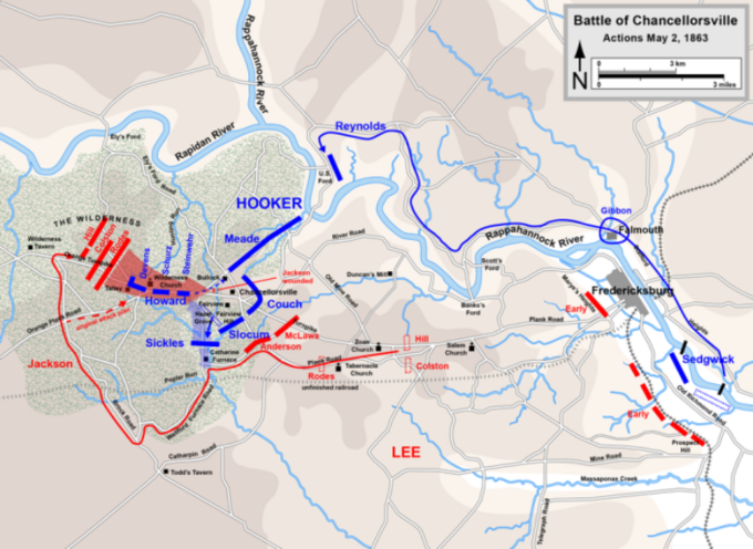 Bitwa pod Chancellorsville – manewr oskrzydlający 2 maja