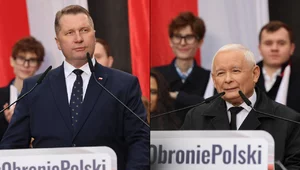 Miniatura: Czarnek tłumaczy słowa Kaczyńskiego....