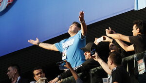 Miniatura: Maradona zasłabł po meczu Argentyny....