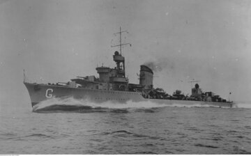 ORP Grom w&nbsp;1937 roku.