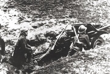 Działko przeciwpancerne kawalerii na&nbsp;polskim stanowisku bojowym, wrzesień 1939