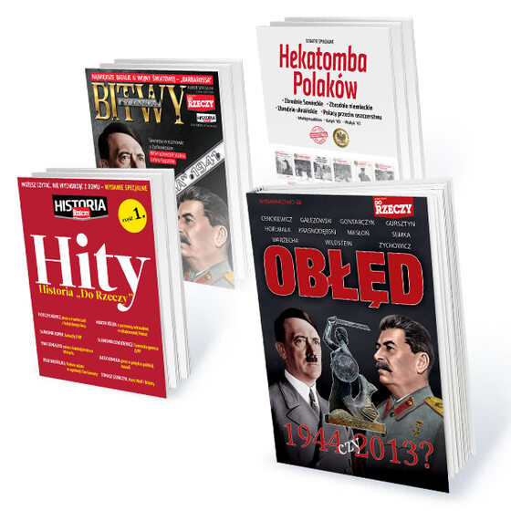 HISTORIA – Roczny pakiet subskrypcji: Do Rzeczy + Historia Do Rzeczy „Obłęd 1944 czy 2013?”, „Hekatomba Polaków”, „Hity Historia Do Rzeczy” (cz.1), „Bitwy Tytanów”
