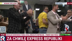 Miniatura: Zaskakujące sceny w TV Republika. Nagrania...