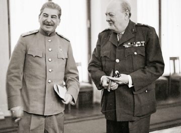 J&oacute;zef Stalin i&nbsp;Winston Churchill w&nbsp;Jałcie